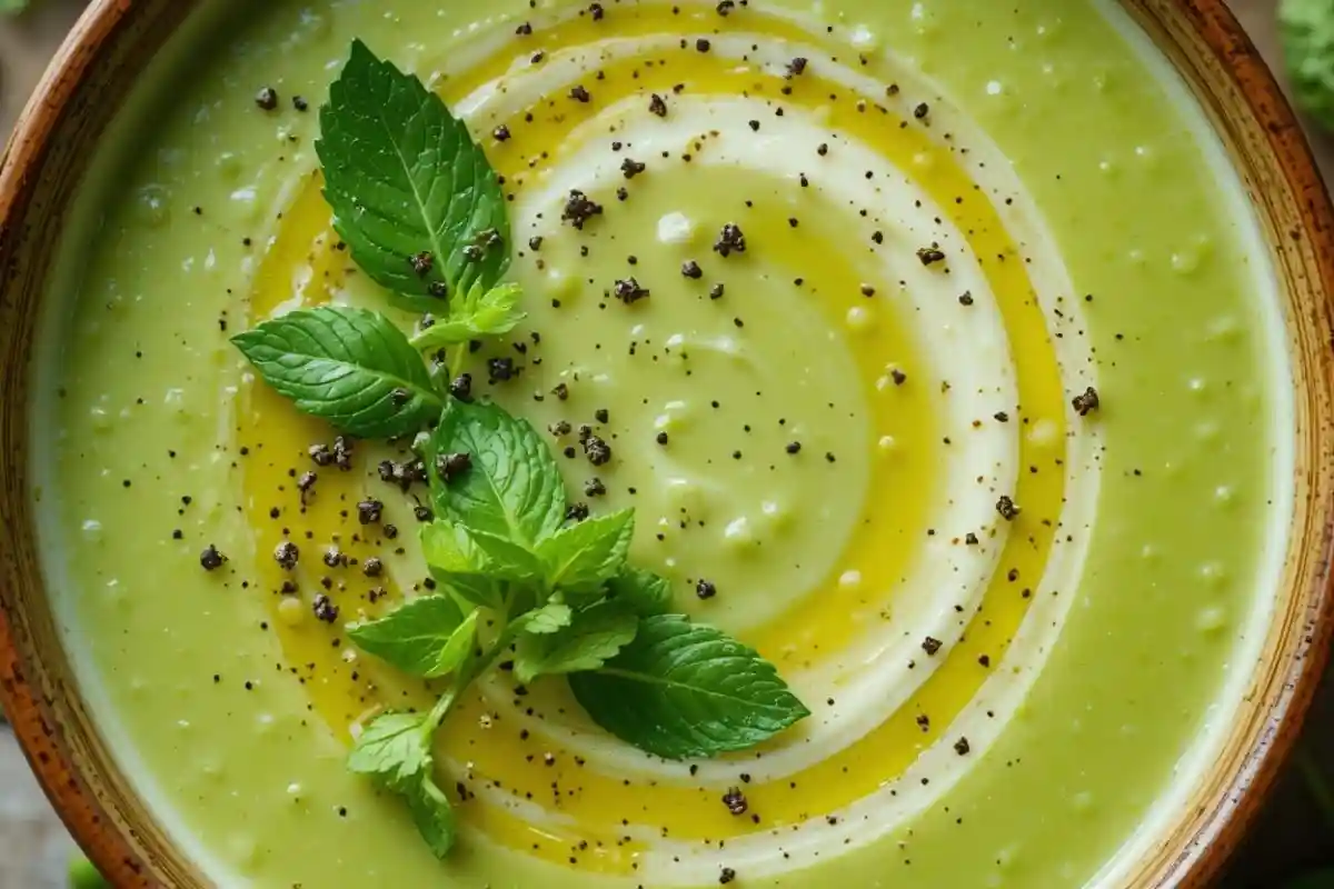 velouté de petits pois​