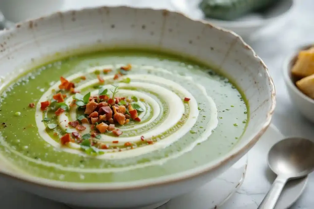 velouté de petits pois