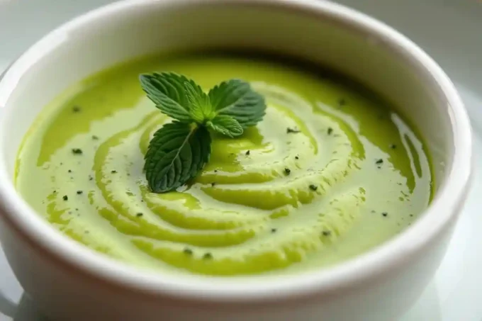 veloute petit pois thermomix