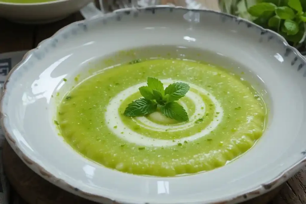 veloute petit pois thermomix