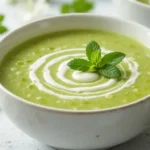 Soupe froide courgette