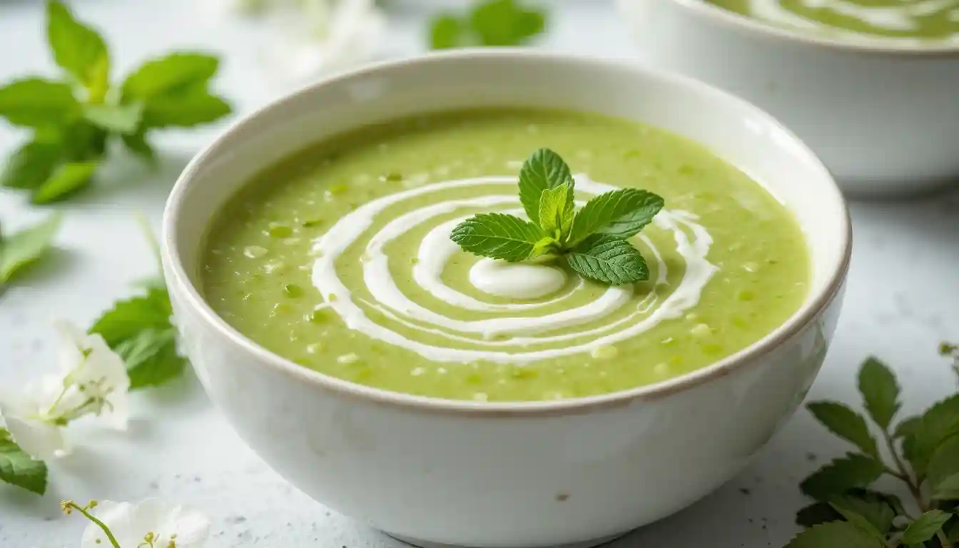 Soupe froide courgette