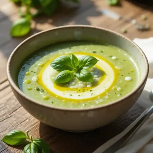 Soupe froide courgette